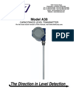 Model A38: Capacitance Level Transmitter