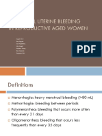 Abnormal Uterine Bleeding