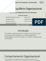 Teoria de Equilibrio Organizacional