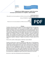 O Processo de Urbanização Nas Cidades Pequenas: Estudo de Caso Dos Municípios Petrorentistas de Carapebus e Quissamã/RJ. CONINTER 4 ISSN 2316266X