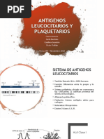 Antigenos de Leucos y Plaq