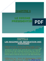 Le Régime Présidentiel