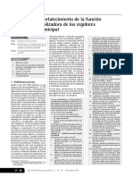 Planificación y Fortalecimiento de La Función Normativa y Fiscalizadora de Los Regidores y Del Concejo Municipal