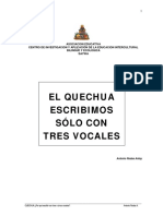 Trivocalismo, Quechua PDF