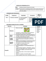 Sesión de Aprendizaje #2