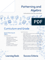 Patterningandalgebra