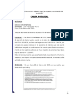 Carta Notarial para Banco