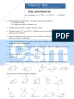 Ejercicios Complementarios 4º Matemáticas - Tema 3 - Trigonometría