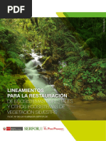 Lineamientos de Restauración Ecológica