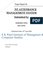 Student Attendance Management System - ERDIAGRAM