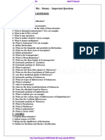 12th Bio Botany Important Questions English Medium