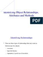 Identifying Object Relationships, Attributes and Methods