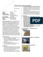 BP HSE COMMUNICATION - Lessons Learned Report: Brief Account of Incident