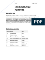 Modelo Matematico de Un Generador Sincrono