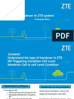 GSM Handover in ZTE System - : Fahmida Afrin