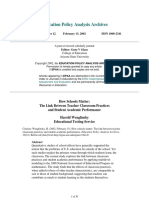 Education Policy Analysis Archives: Volume 10 Number 12 February 13, 2002 ISSN 1068-2341