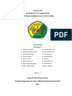 Makalah Perubahan Psikologis Lansia - Kelas 3a - Kelompok 2