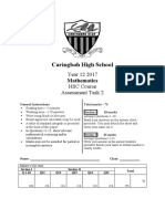 Sem 1 2017 Math Caringbah