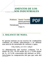 Balances en Procesos Industriales