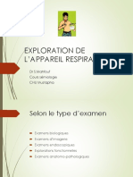 +exploration de L'appareil Réspiratoire