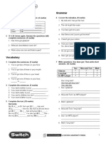 Unit 1 Test: Listening Grammar