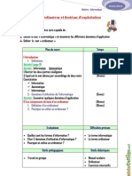 Cours Informatique Chapitre 1 Ordinateur Et Système D'exploitation - 7ème (2010-2011)