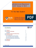 CE5510B Advanced Structural Concrete Design To EC2: 10. Flat Slab System