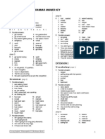 Vocabulary and Grammar Answer Key: Extension 1