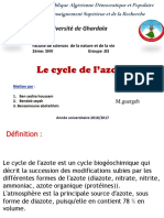 Cycles D'azot