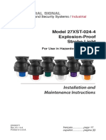 Model 27XST-024-4 Explosion-Proof Strobe Light: Installation and Maintenance Instructions