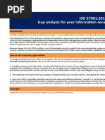 ISO 27001 Gap Analysis Checklist