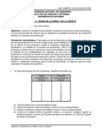 Unidad III Guia No. 5 Teoria de La Firma y de La Oferta