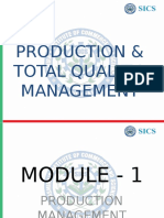 Production & Total Quality Management