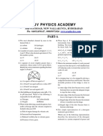 Uv Physics Academy: Part-A