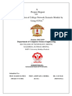 A Project Report: Implementation of College Network Scenario Module by Using CCNA