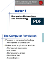 Computer Abstractions and Technology: Omputer Rganization and Esign