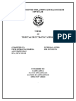 Print & Electronic Media Iipm Thesis 83p