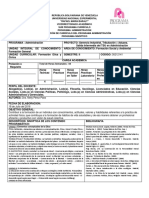 Sinóptico Formación Ética y Civica