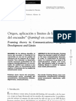 Origen, Aplicación y Límites de La Teoría Del Encuadre