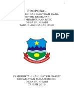 Proposal: Permohonan Bantuan Dana Untuk Kegiatan Pembangunan MCK Desa Bunisari Tahun Anggaran 2020