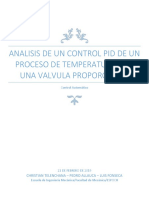 Control PID Temperatura Valvula