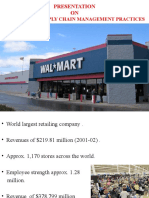 Presentation ON: Wal-Mart'S Supply Chain Management Practices