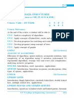 Data Structures: Course Code: 13CT1106 L TPC 4 0 0 3