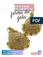 Clase 13 Aretes Tejidos en Forma de Gota Ebook