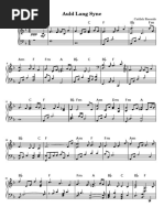 Auld Lang Syne Piano Sheets