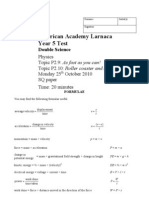 P2.09 As Fast As You Can / P2.10 Roller Coasters and Relativity Test SQ and Answers