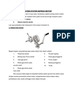 Sistem Starter Sepeda Motor