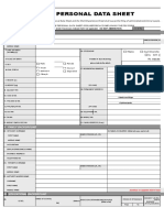 CS Form No. 212 Revised Personal Data Sheet 2 NEW FORM