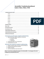 Aprilaire Dehumidifier Troubleshooting Manual Models 1710A, 1750A, 1770A