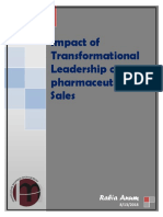 Impact of Transformational Leadership On Pharmaceutical Sales